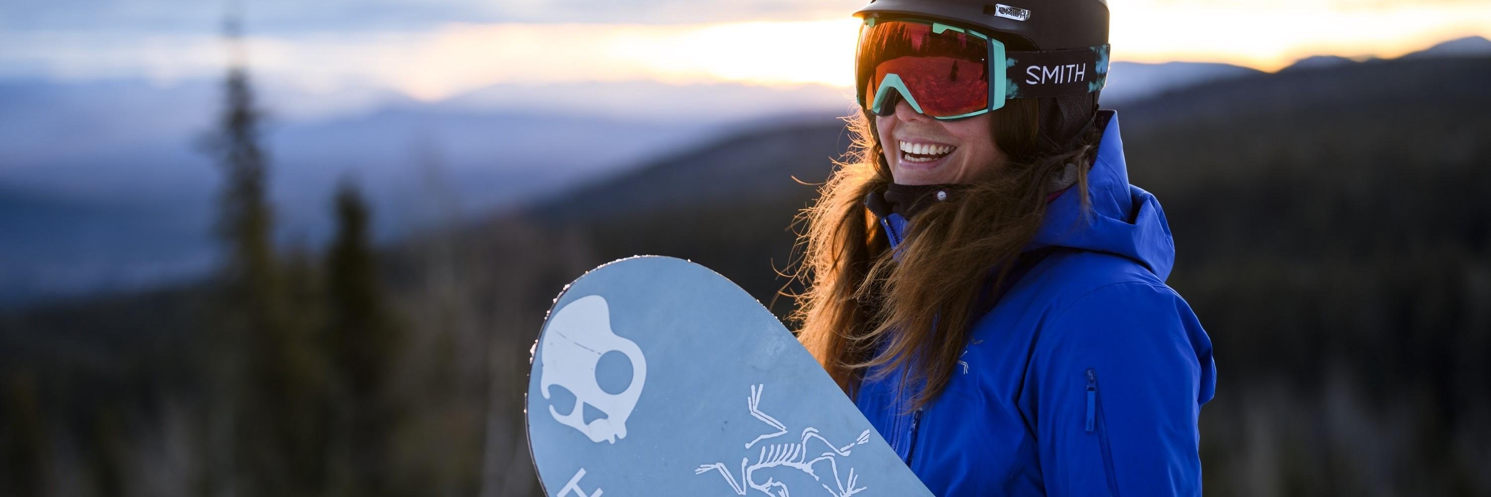 Snowboarden Banff National Park banner