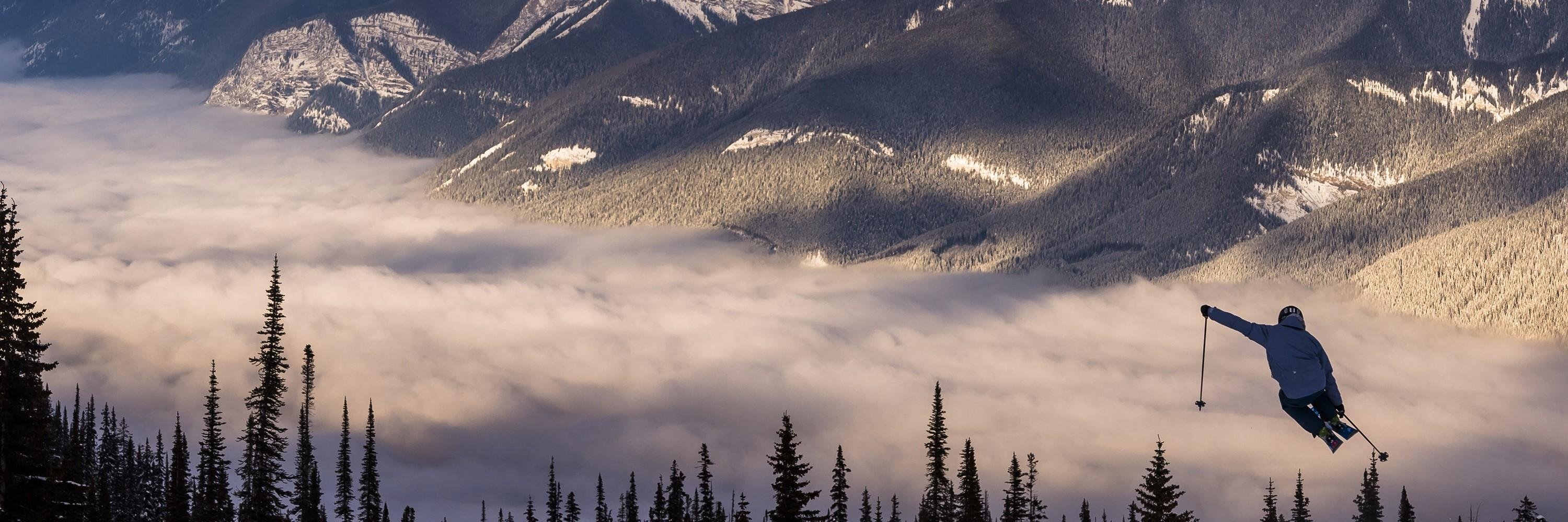 Skiër Banff National Park