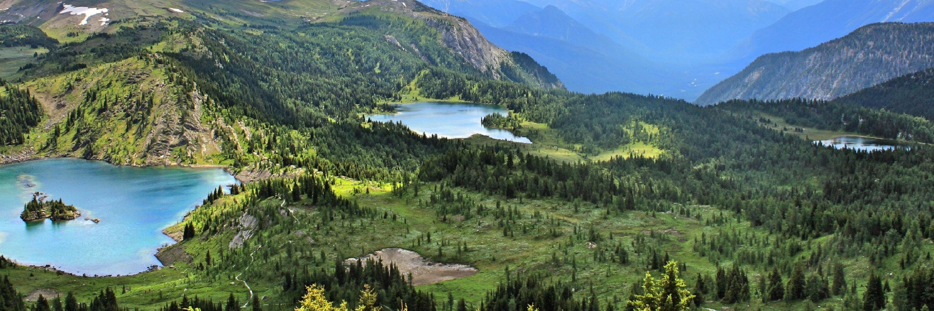 Luchtfoto Banff National Park banner