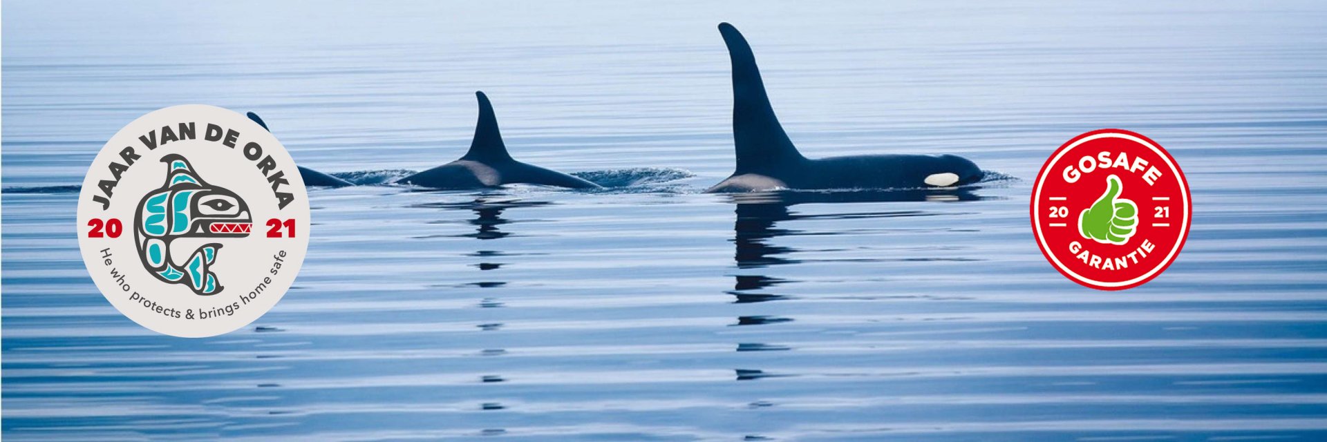 Orka banner met Jaar van de orka logo